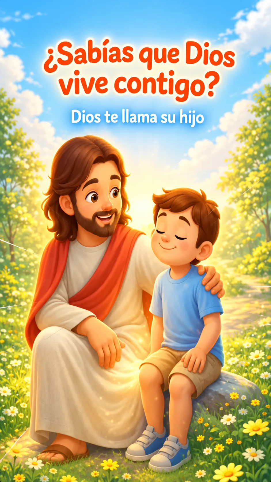 Portada de devocional ¿Sabías que Dios vive contigo? Dios te llama su hijo