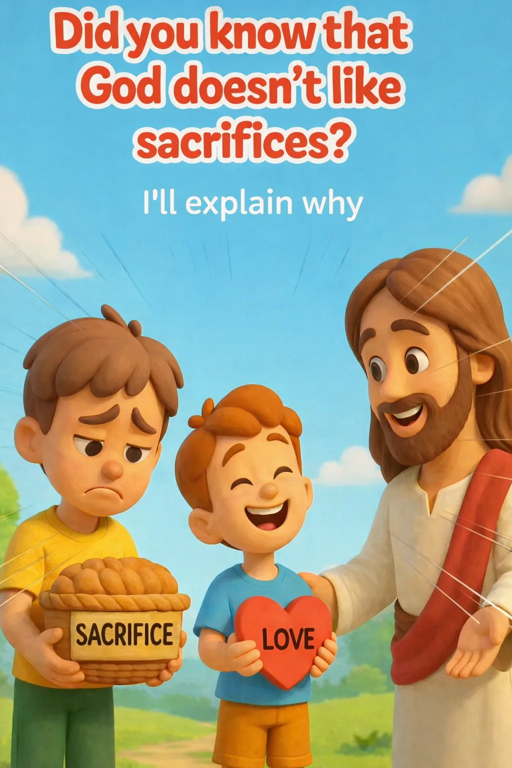 Devotional illustration Did you know that God does not like sacrifices?