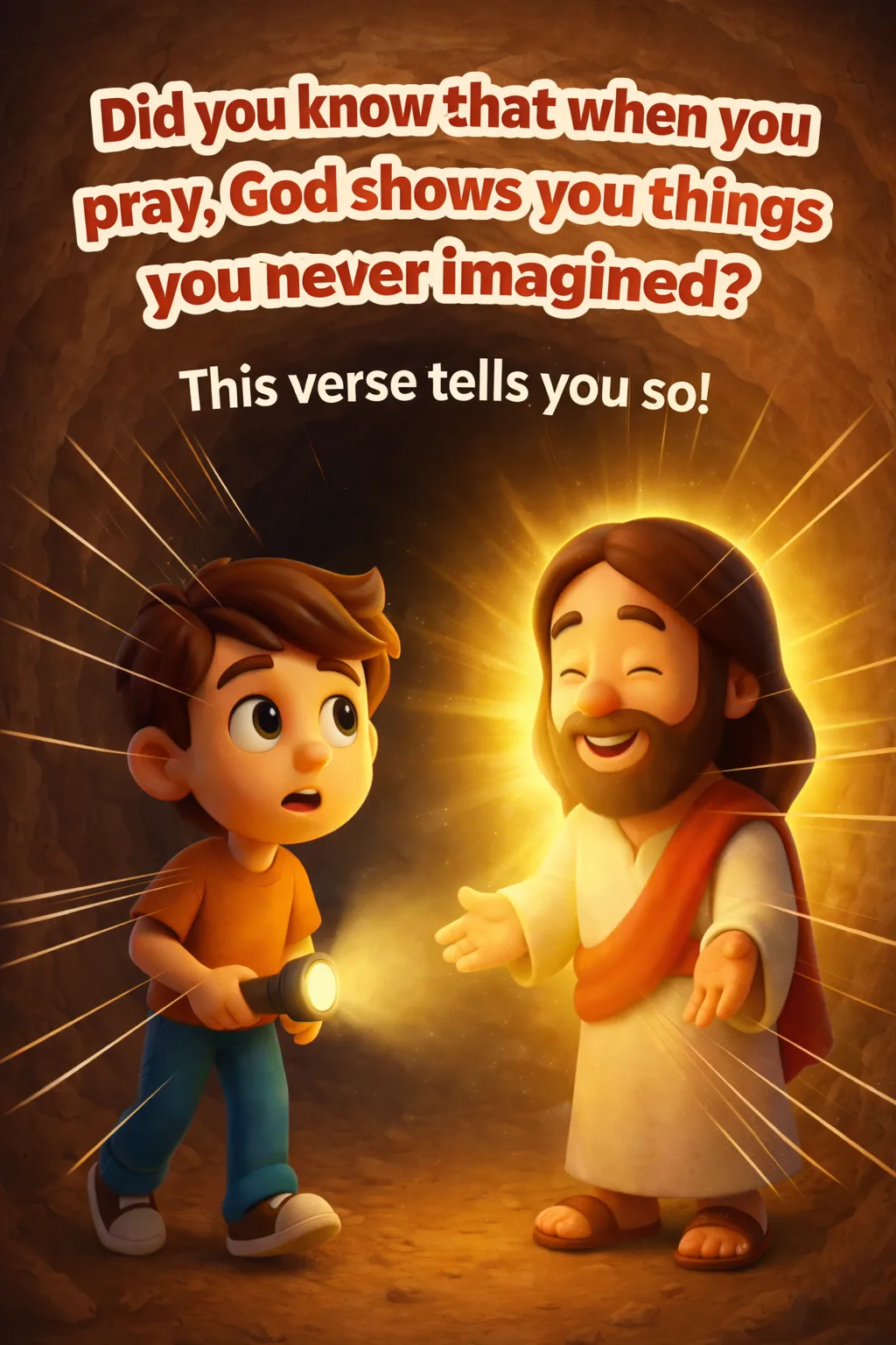 Cover image for devotional Did you know that when you pray, God shows you things you never imagined?