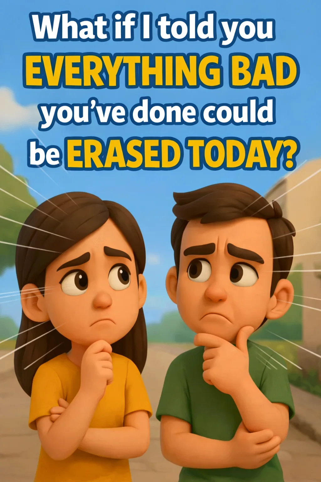 Cover image for devotional What if I told you that all the bad things you did can be erased today?