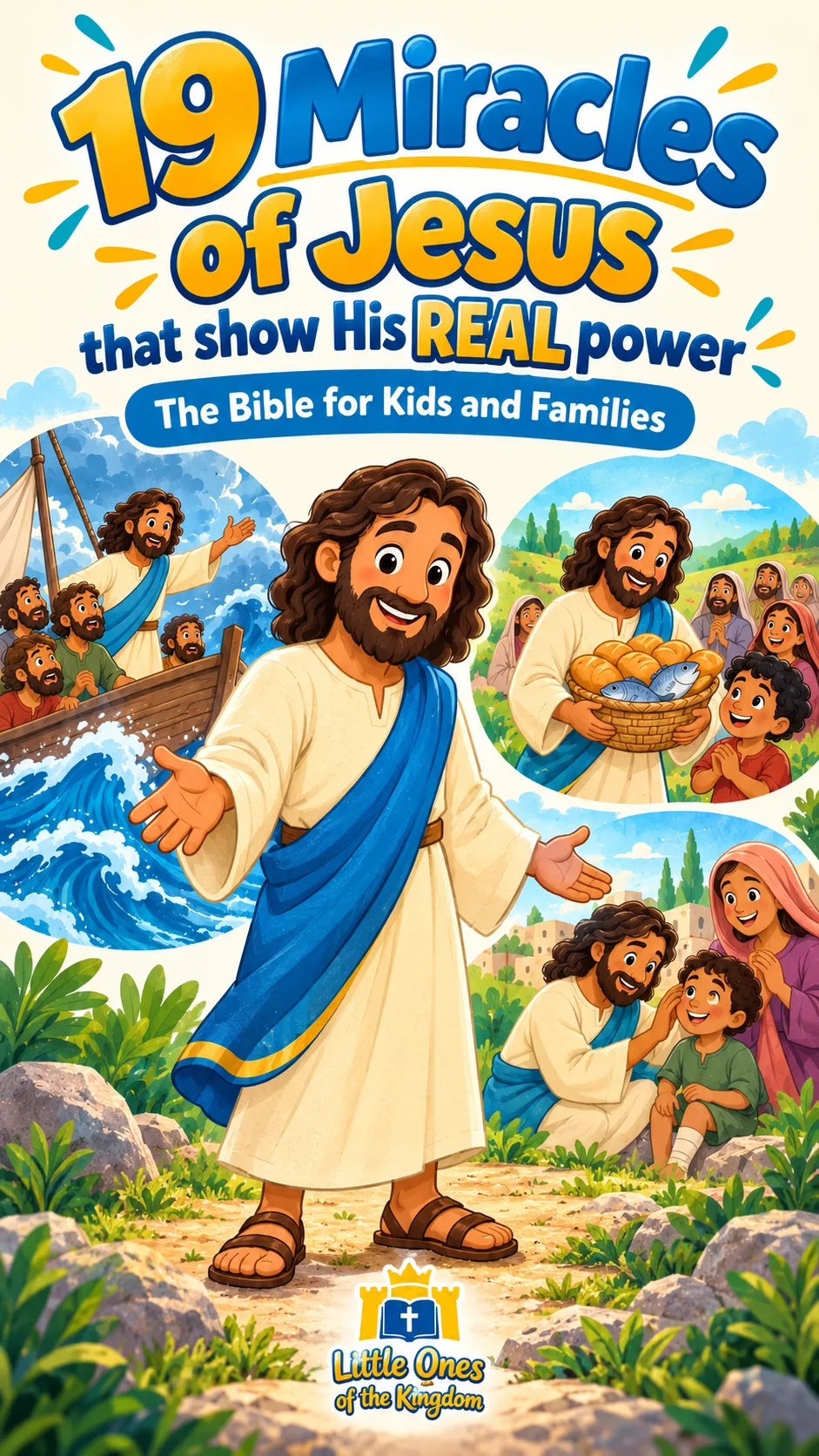 Cover image for miracle of Jesus ⚡ 19 Miracles of Jesus that Show His REAL Power | Bible for Children and Families