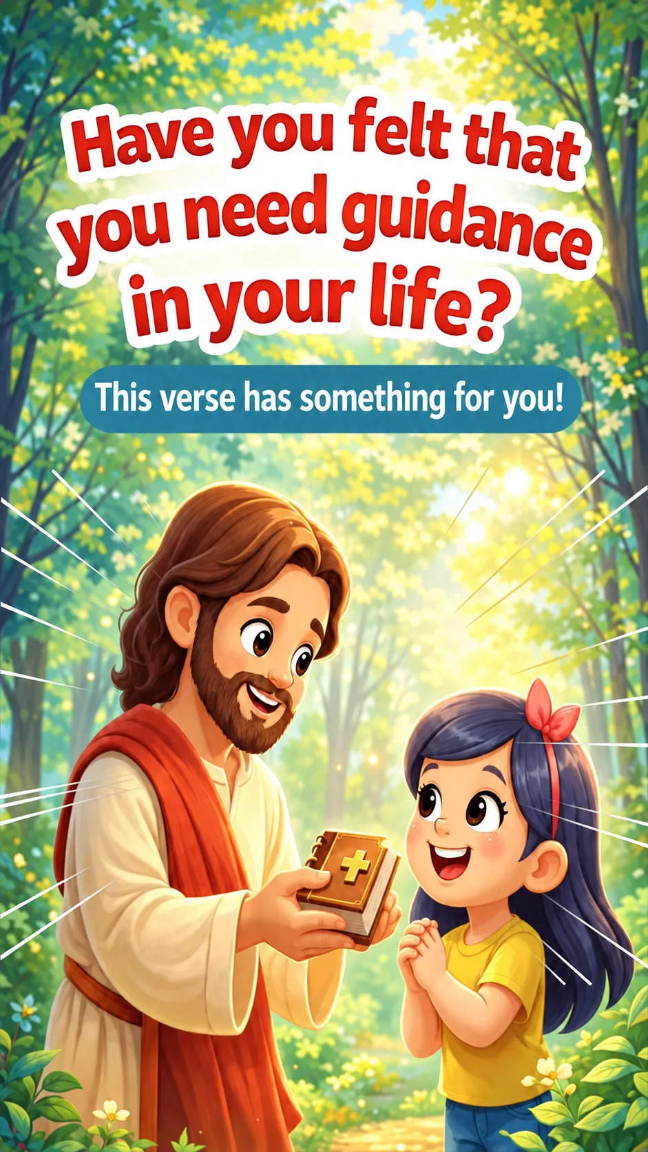 Cover image for devotional Have you felt that you need guidance in your life? | Teachings for children and the family💛