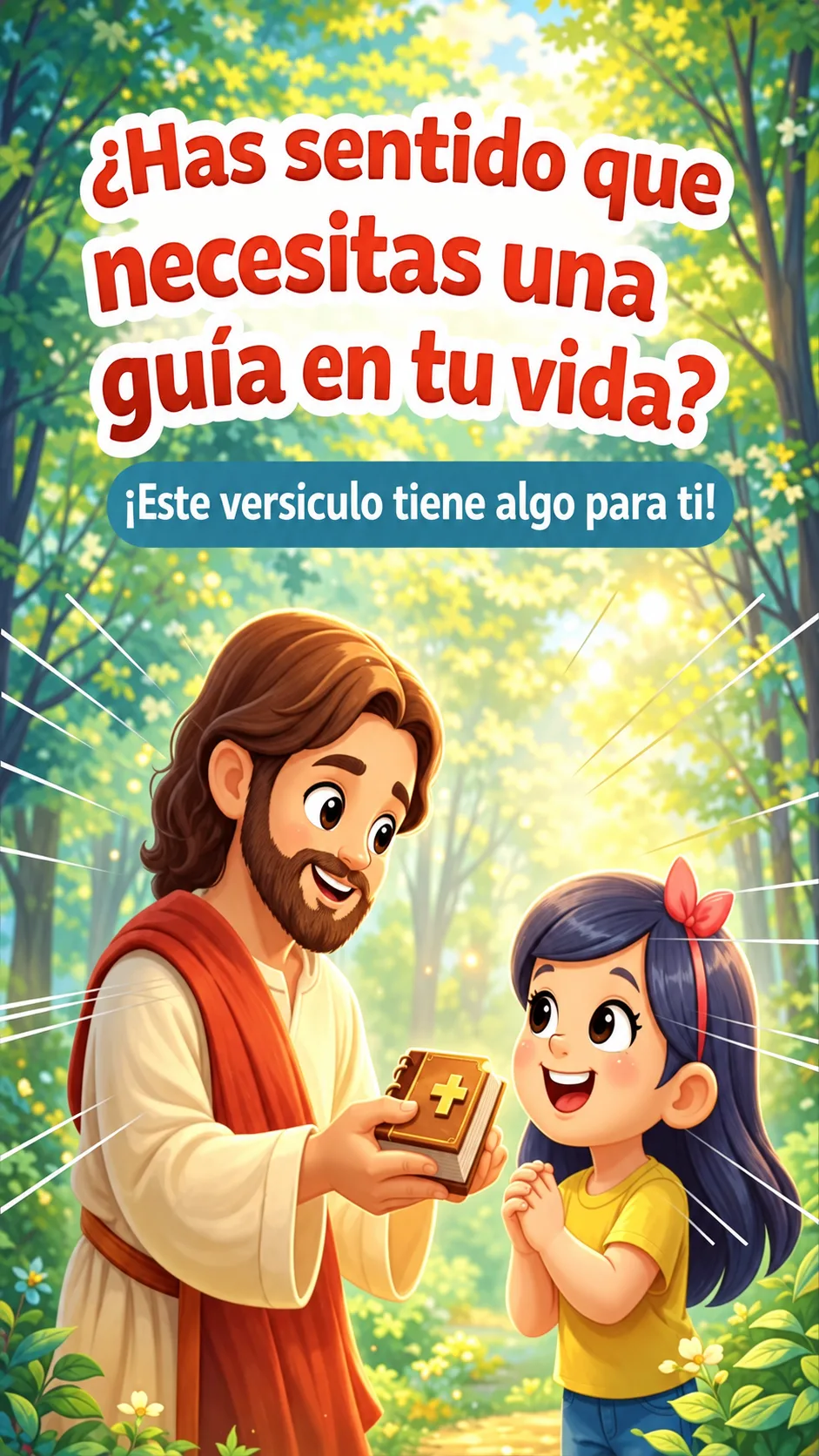 Portada del devocional ¿Has sentido que necesitas una guia en tu vida? | Enseñanzas para niños y la familia💛