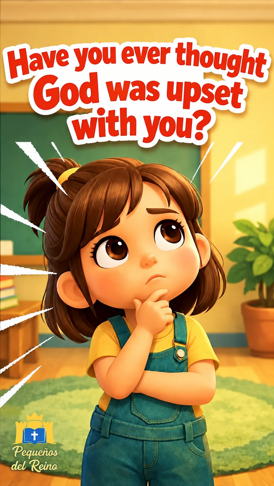 Cover image for devotional Have you ever thought that God might be upset with you? 🤍