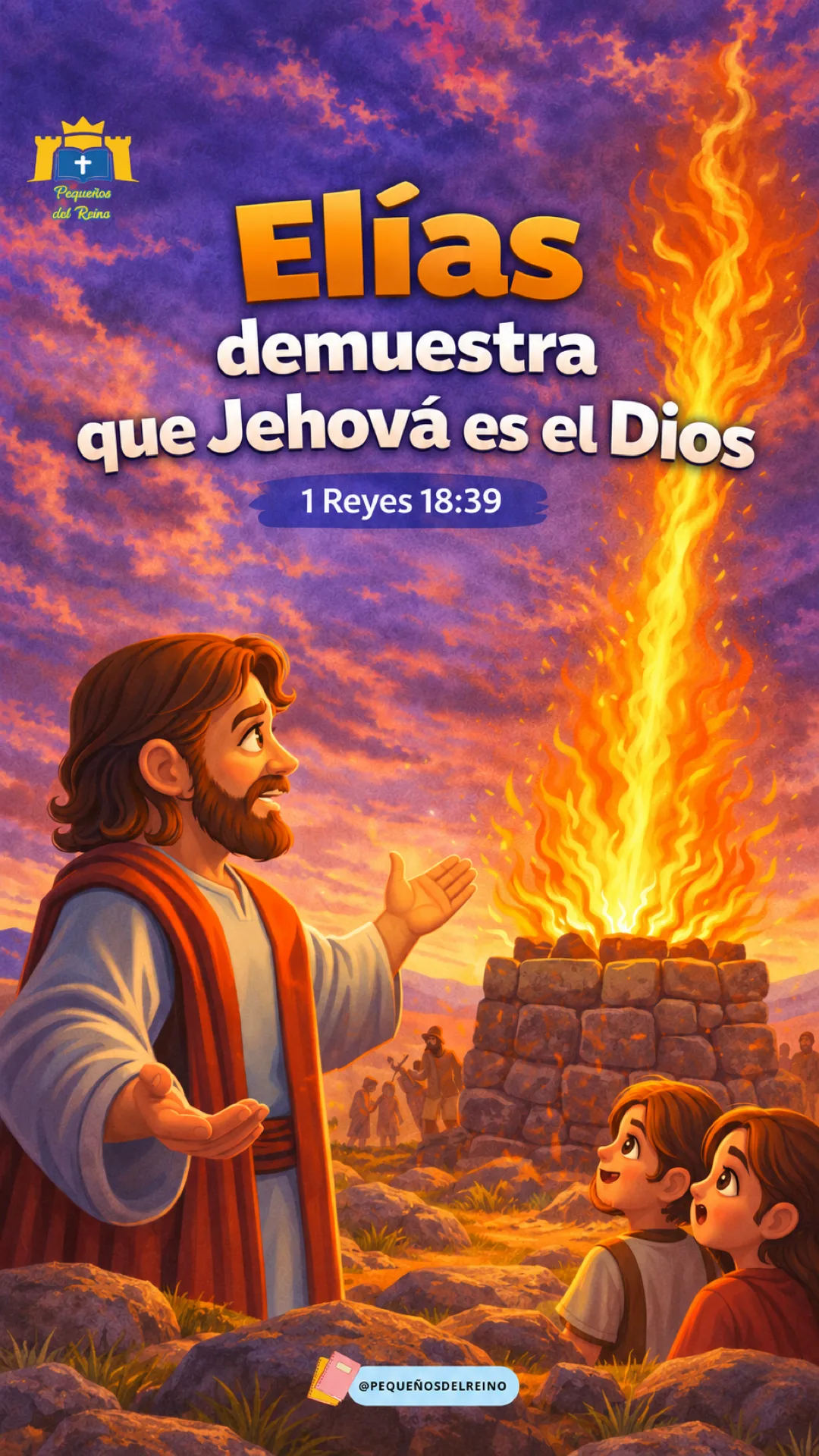 Portada de la clase bíblica Elías demuestra que Jehová es el Dios