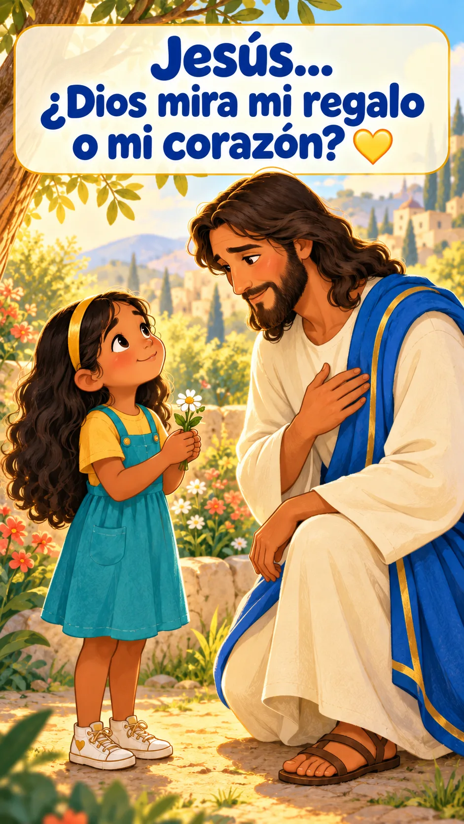 Portada de pregunta a Jesús Jesús… ¿Dios mira mi regalo o mi corazón? 💛