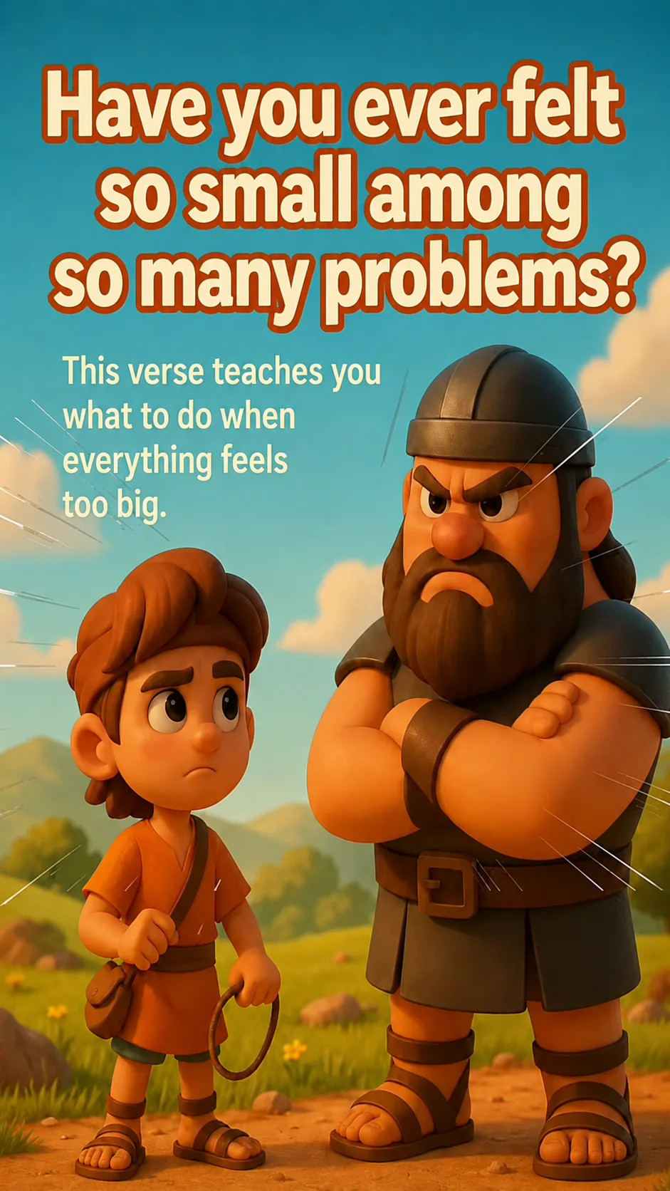 Cover image for devotional Have you ever felt small in the face of your problems? 😔