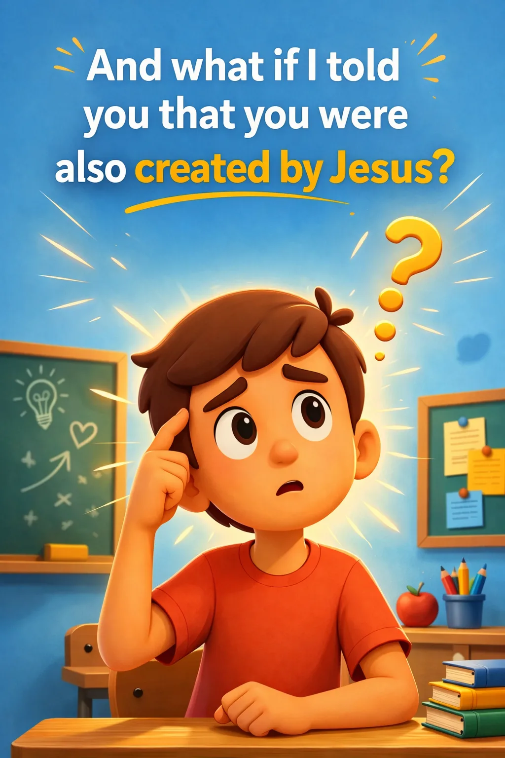 Cover image for devotional What if I told you that you were also created by Jesus?