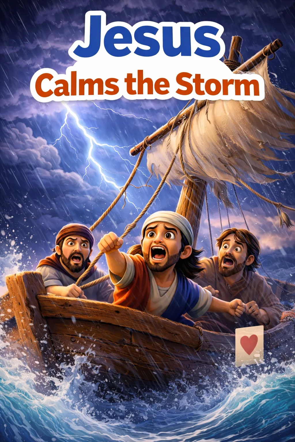 Cover image for miracle of Jesus Jesus Calms the Storm: A Story of Faith for Children and Families