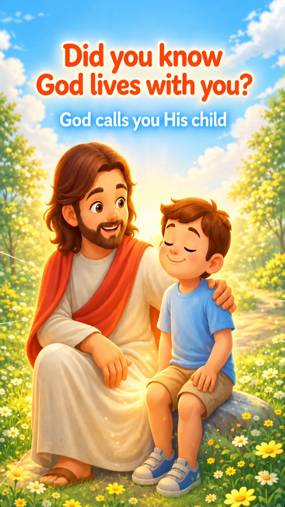 Cover image for devotional Did you know that God lives with you? God calls you His child