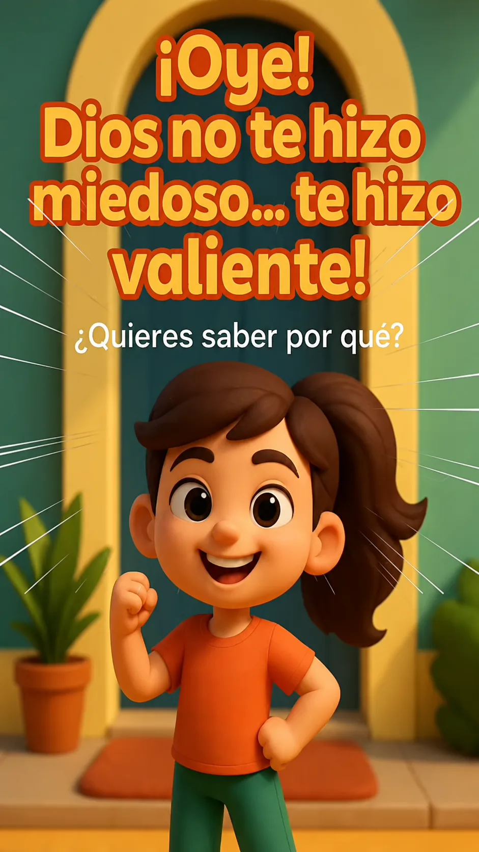 Portada de devocional Dios no te hizo miedoso, te hizo valiente