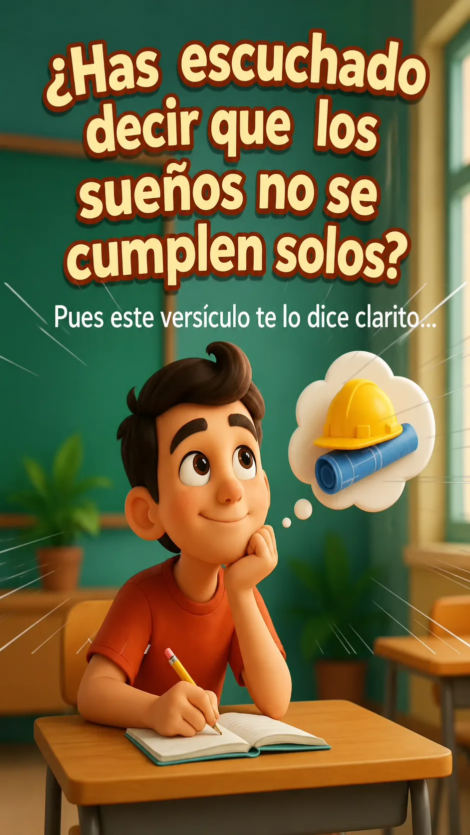 Portada de devocional has escuchado decir que los sueños no se cumplen solos?