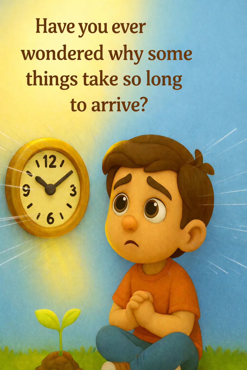 Devotional illustration Have you ever wondered why some things take time to arrive?