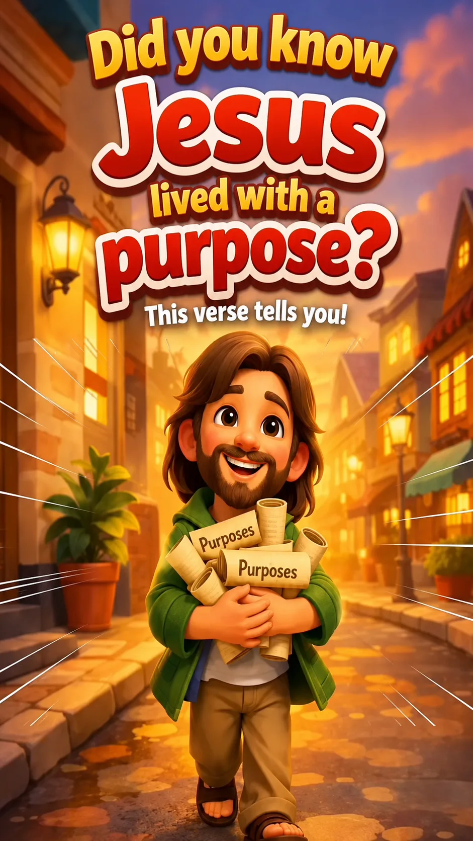 Cover image for devotional Did you know that Jesus lived with a purpose?