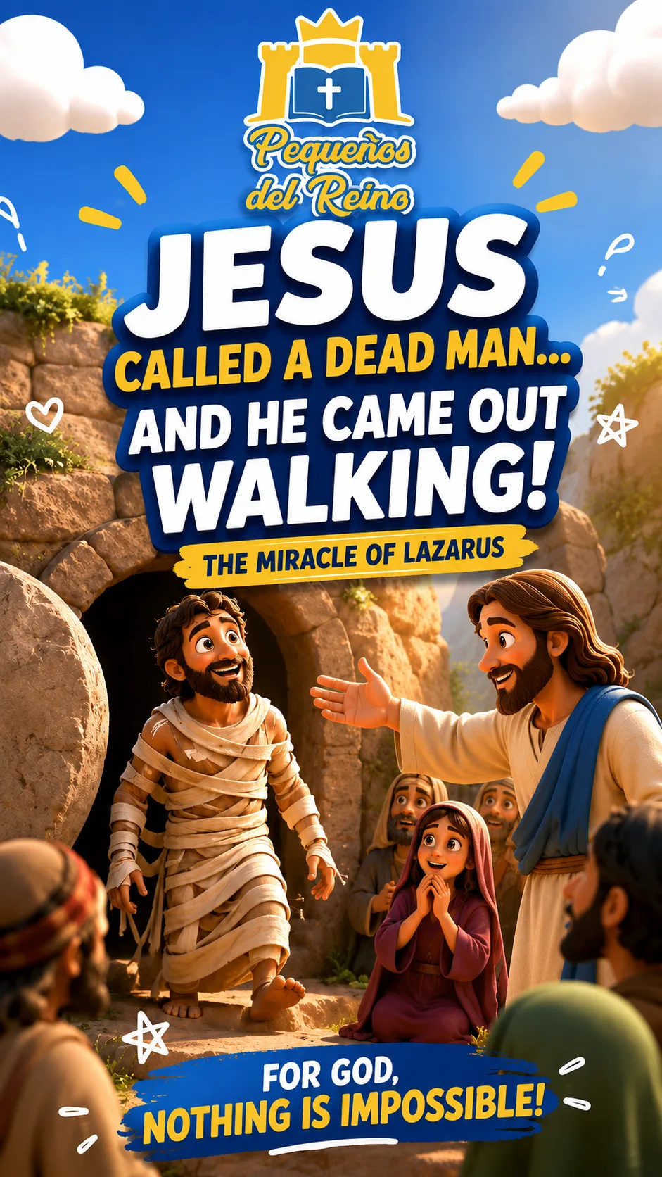 Cover image for miracle of Jesus Jesus Called a Dead Man... and He Came Out Walking! | The Miracle of Lazarus