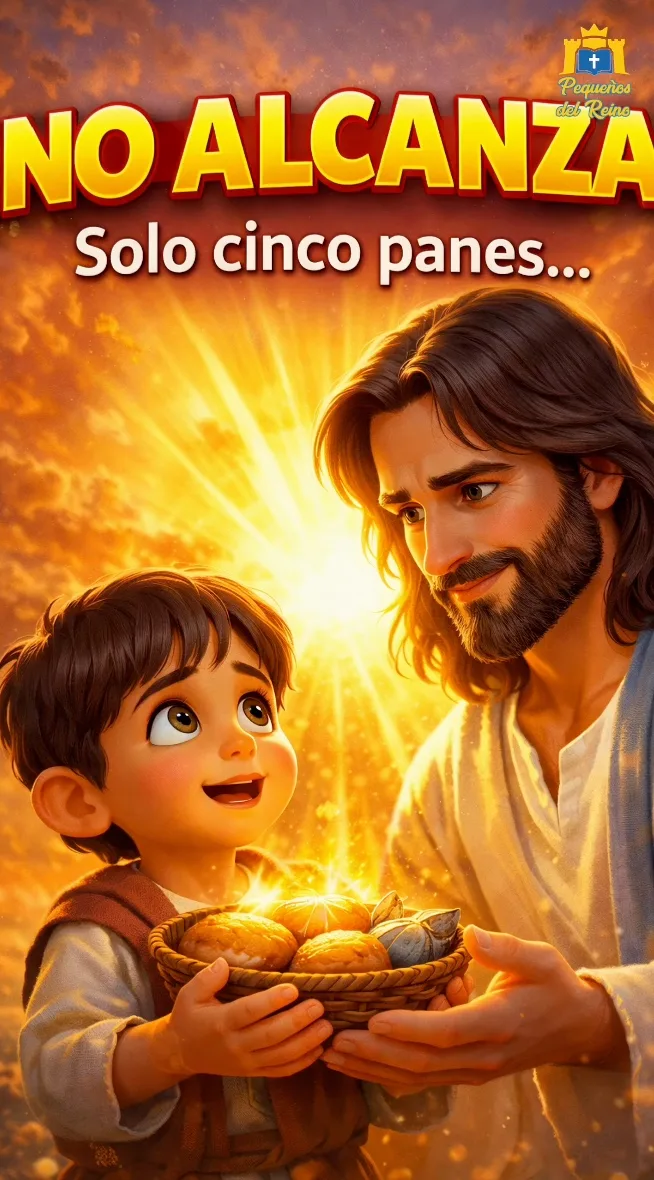 Portada de milagro de Jesús NO ALCANZA!  Solo tenía 5 panes… y pasó esto