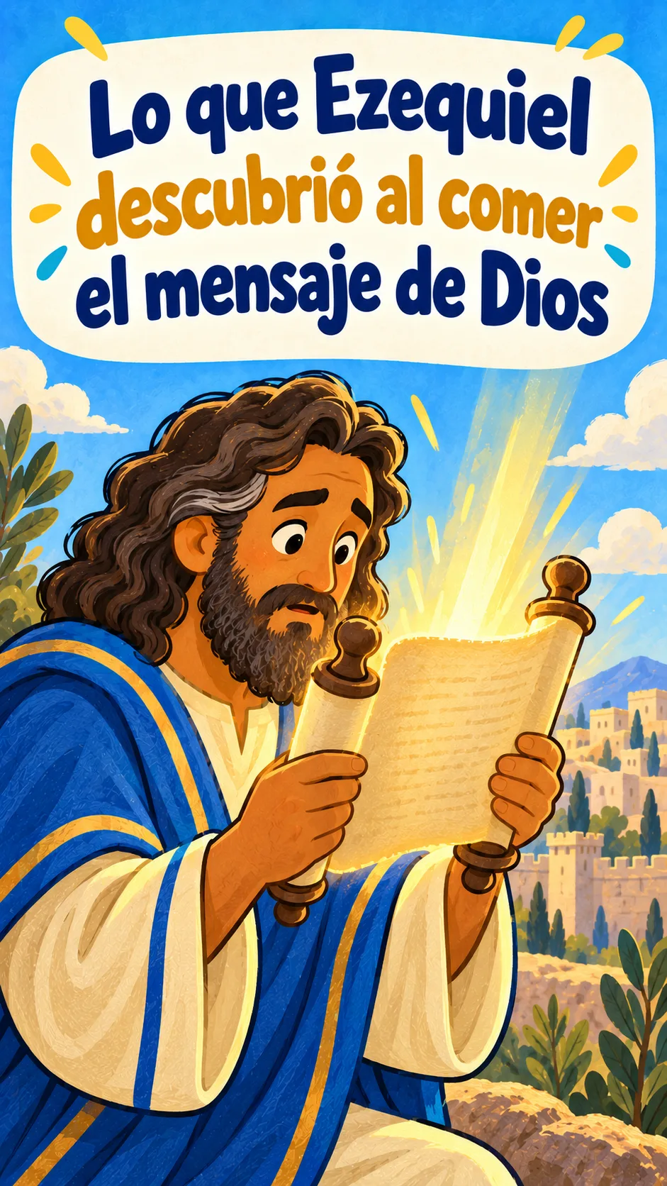 Portada de personaje bíblico Lo que Ezequiel descubrió al comer el mensaje de Dios