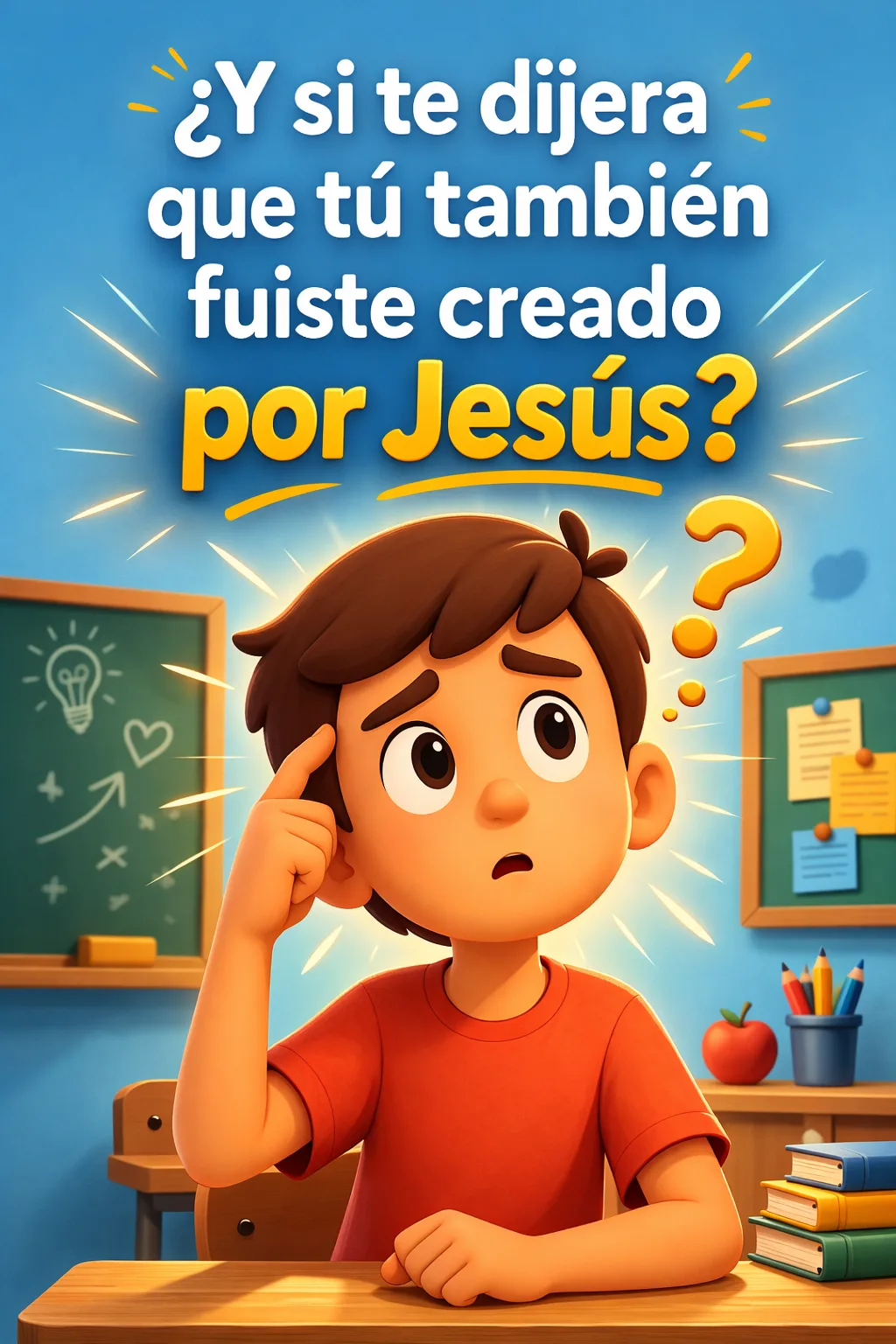 Portada del devocional ¿Y si te dijera que tú tambieén fuiste creado por Jesús ?