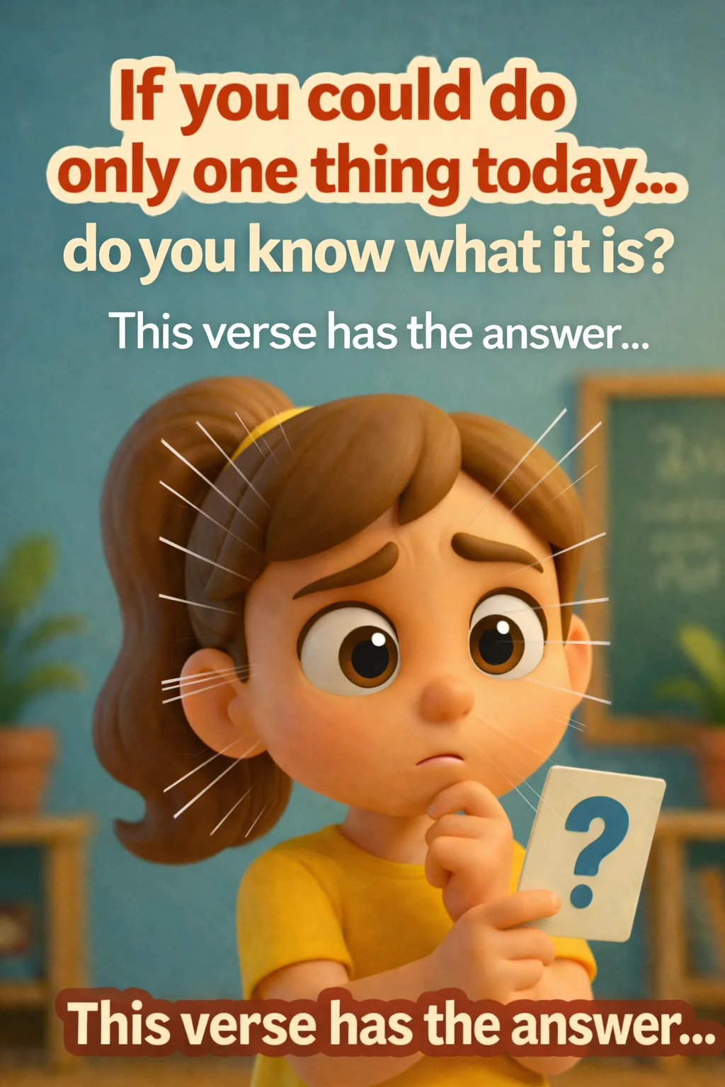 Cover image for devotional If today you could only do one thing... what would it be?