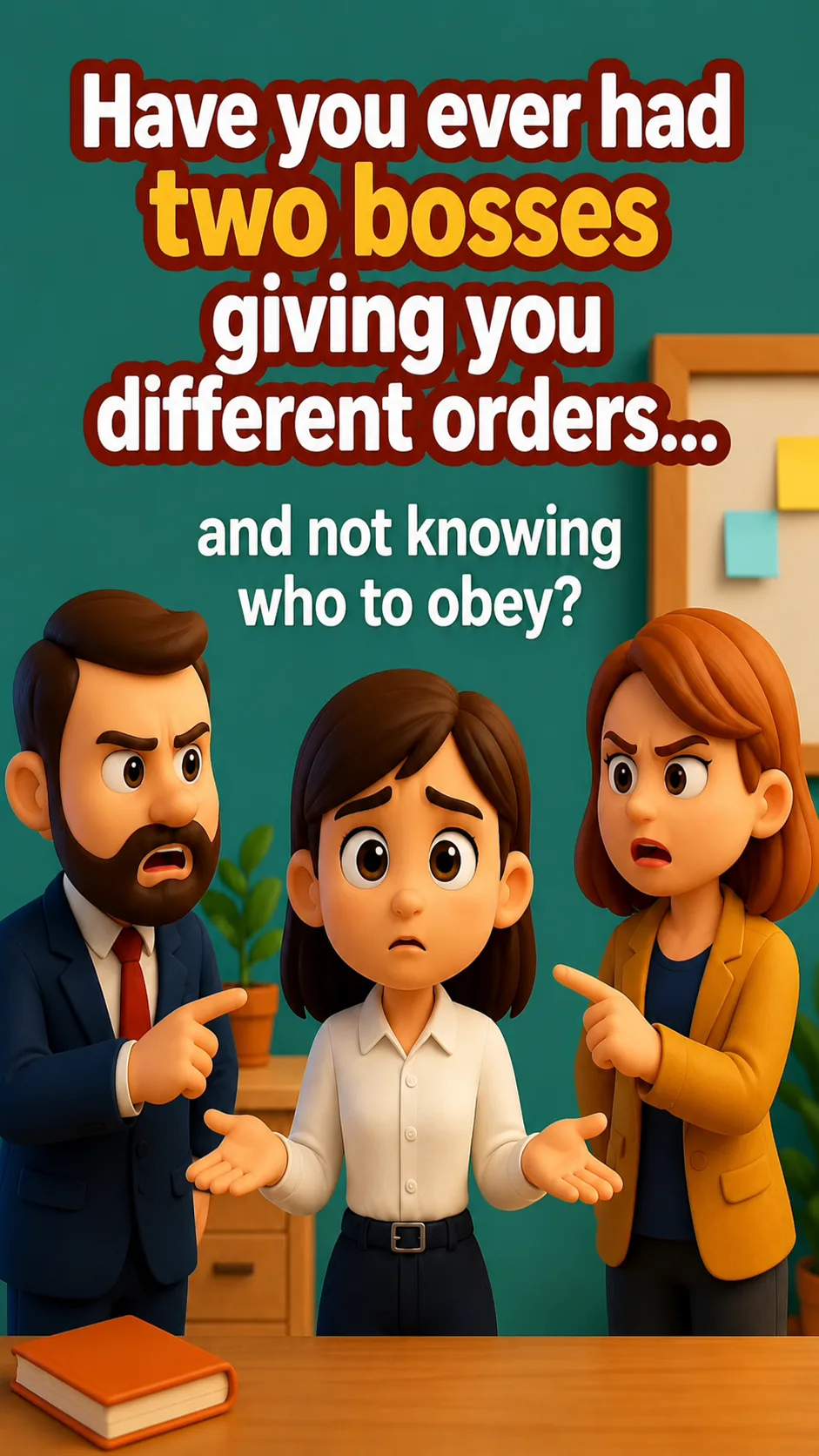 Cover image for devotional Have you ever had 2 bosses giving you different orders....