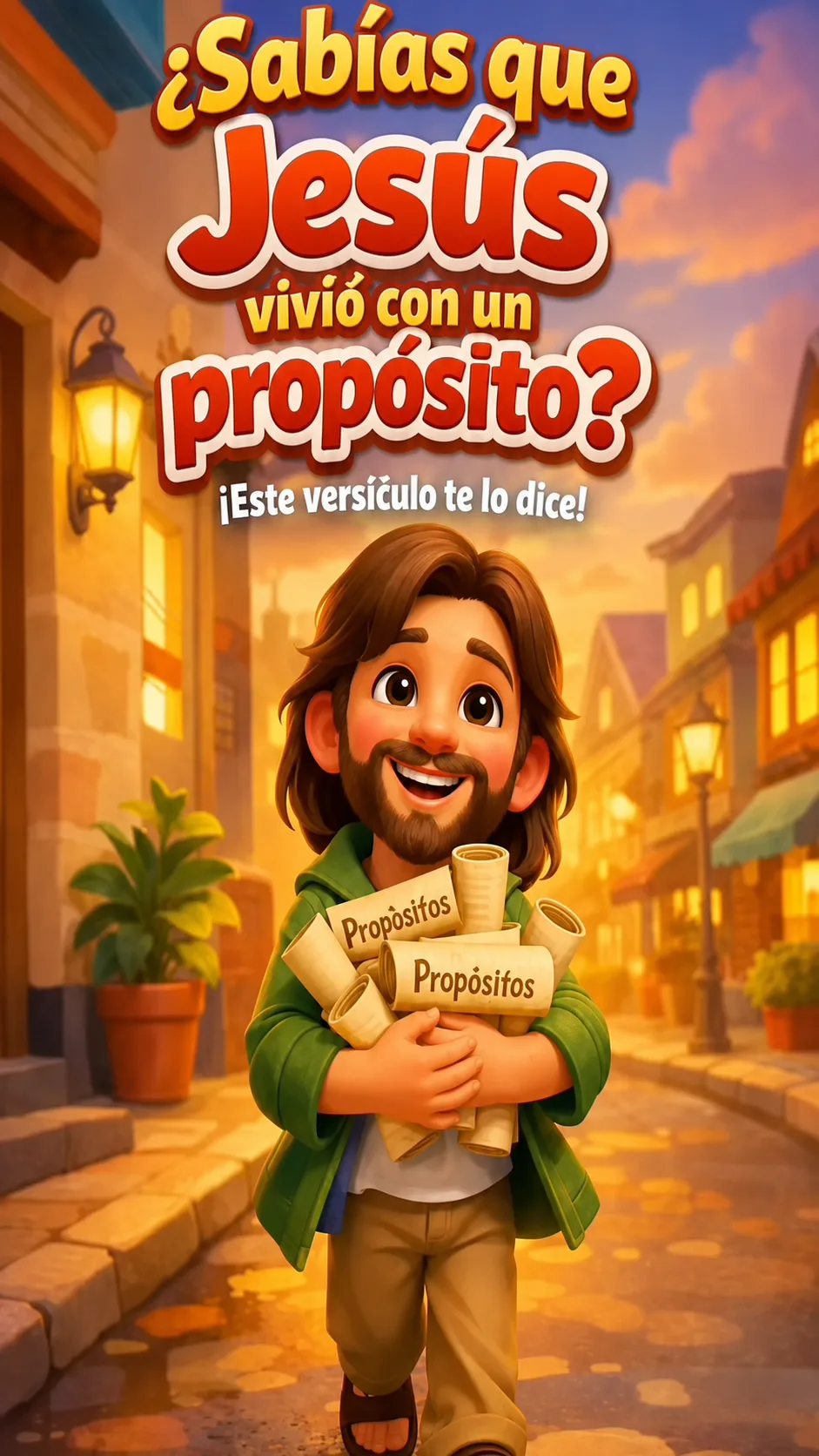 Portada de devocional ¿sabias que jesus vivio con un proposito?