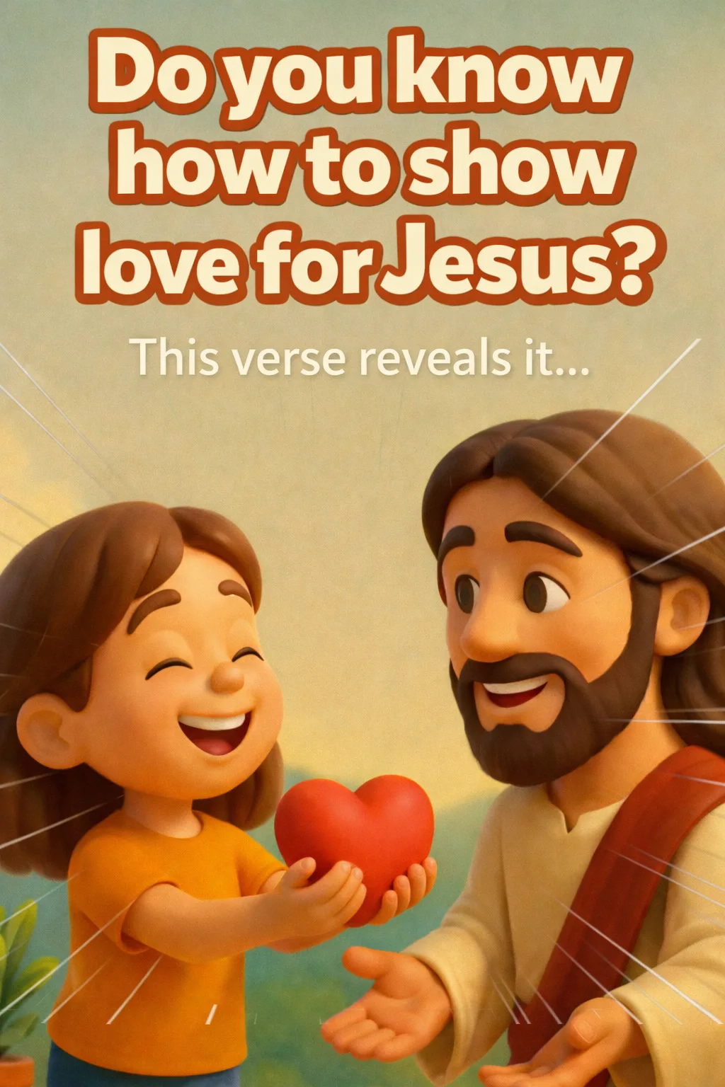 Devotional illustration Do you know how to show love to Jesus?