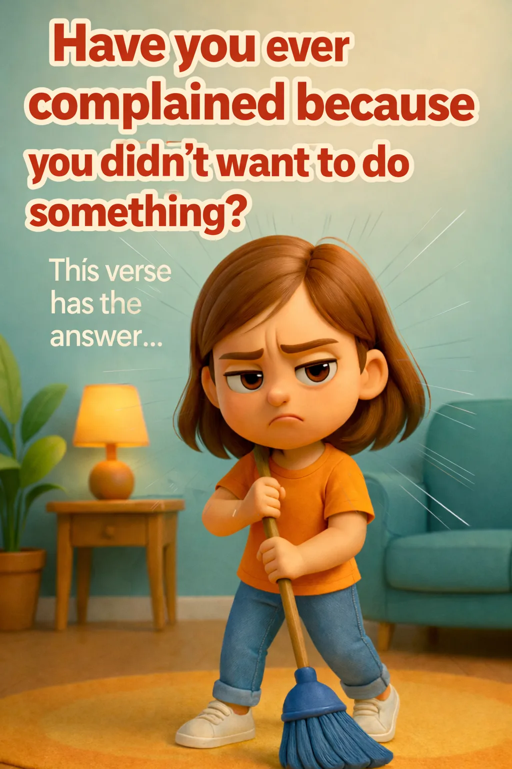 Cover image for devotional Have you ever complained because you didn't want to do something?