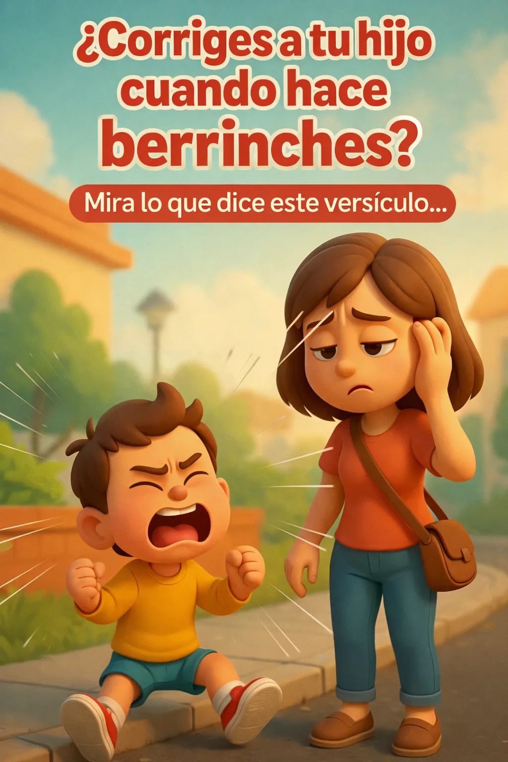 Ilustración del devocional ¿Corriges a tu hijo cuando hace berrinches?
