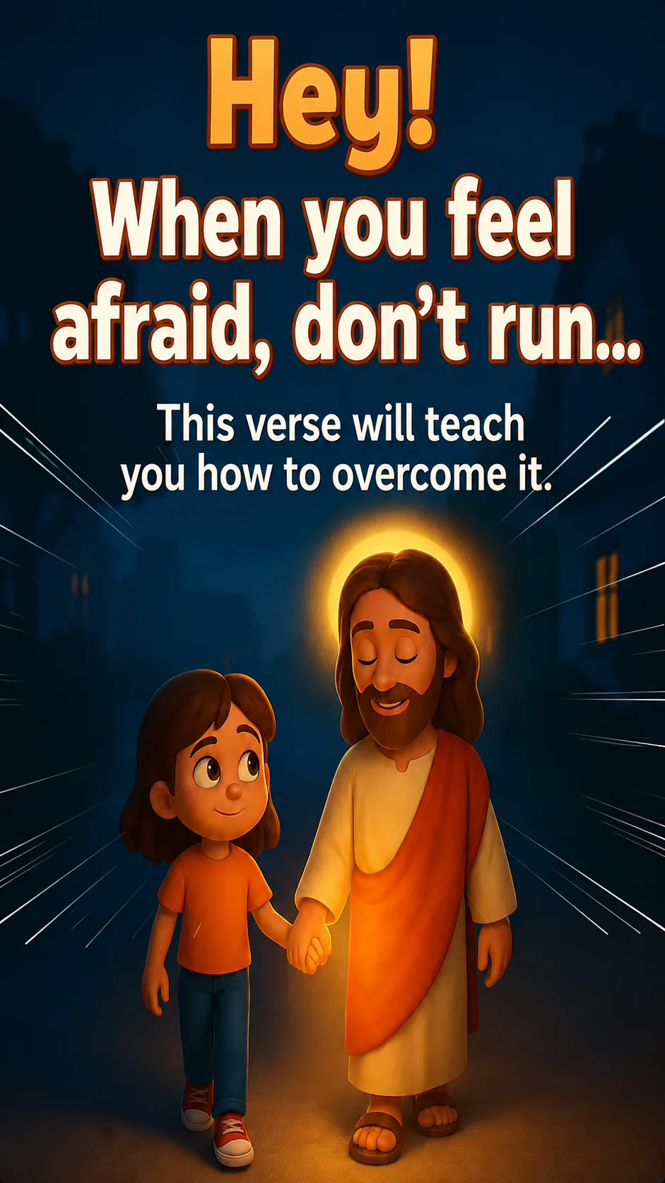 Cover image for devotional Hey, when you feel afraid, don't run...