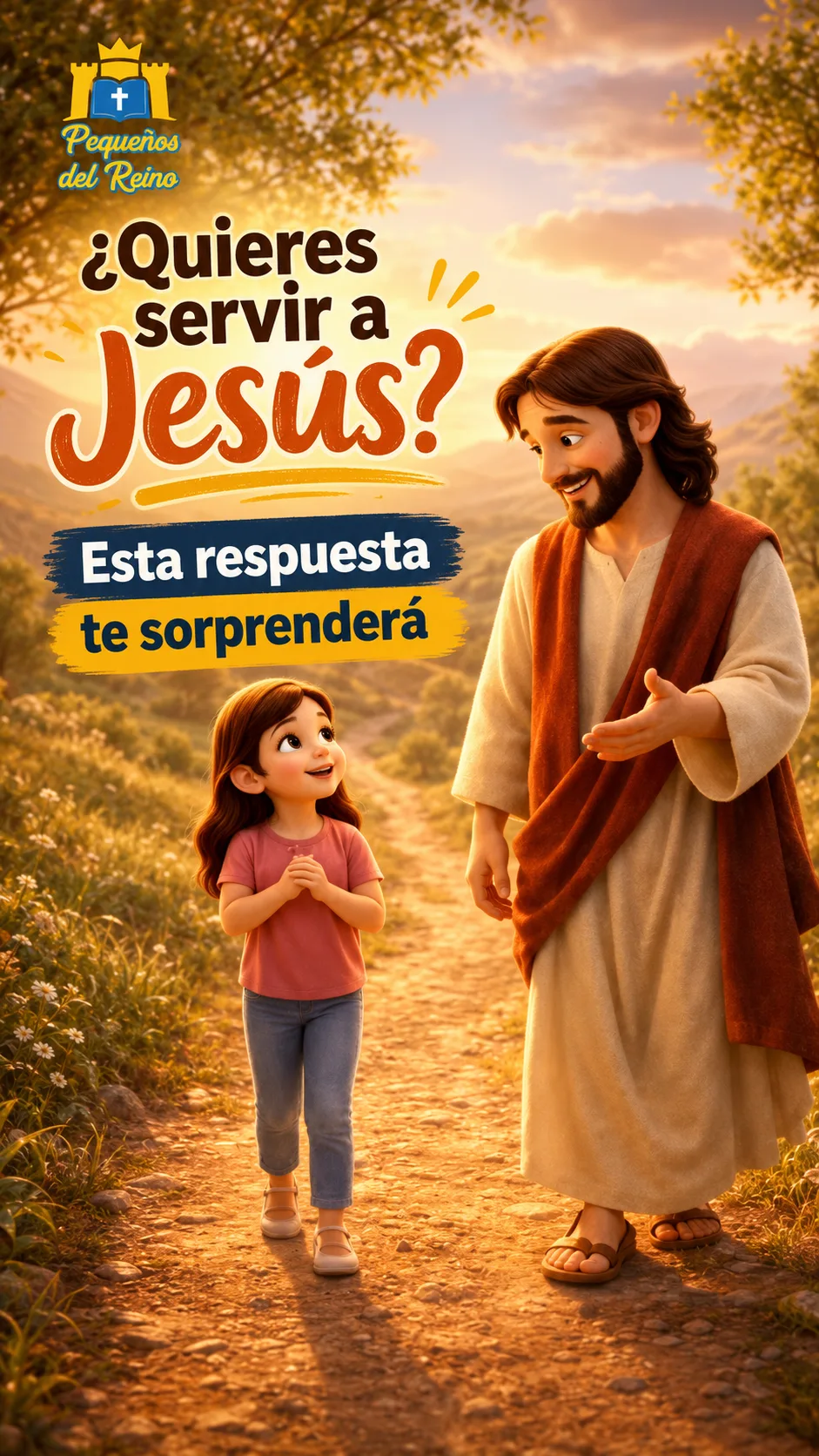 Portada de pregunta a Jesús  ¿Quieres servir a Jesús? Esta respuesta te sorprenderá