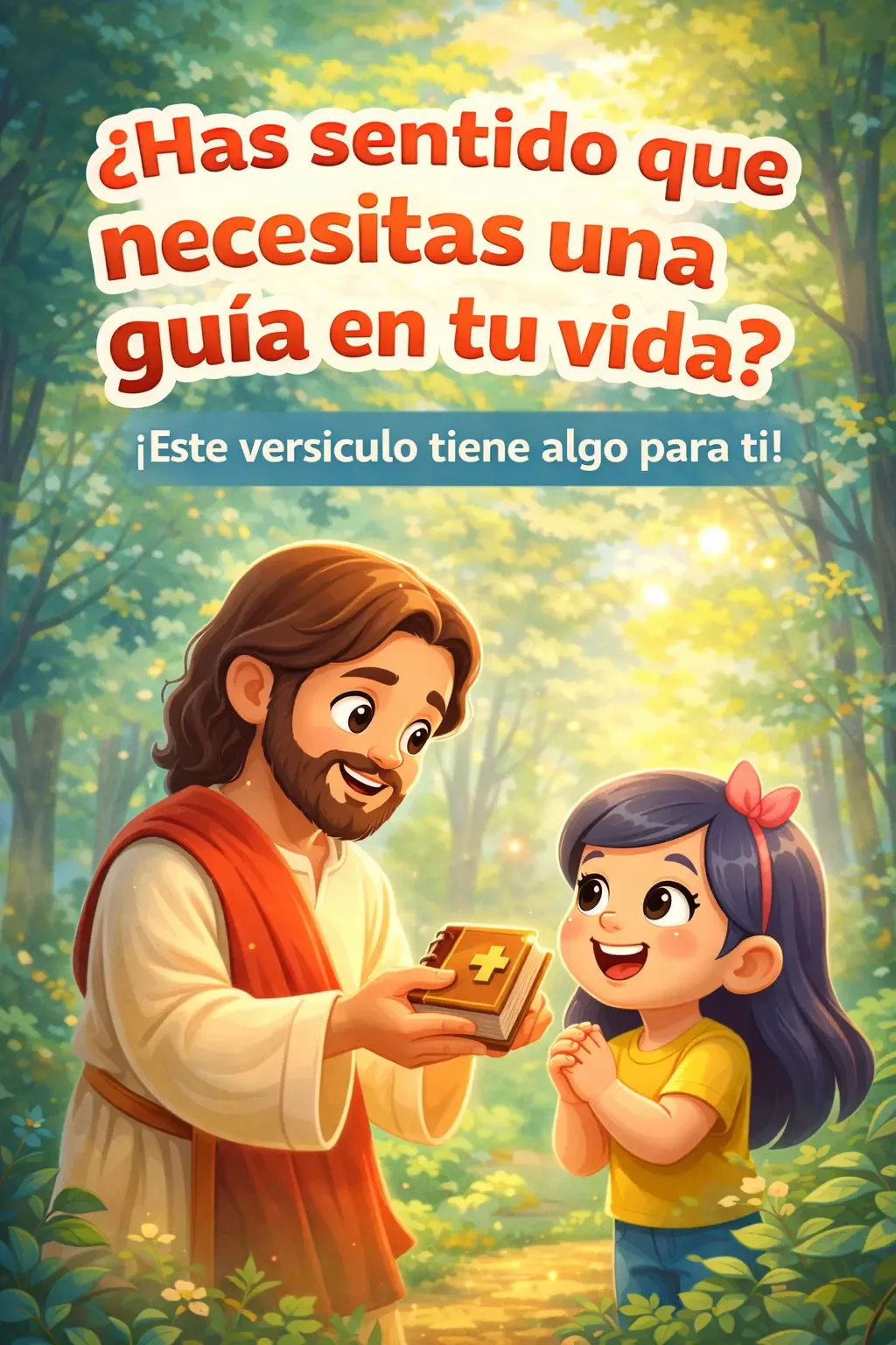 Portada del devocional ¿Has sentido que necesitas una guia en tu vida? | Enseñanzas para niños y la familia💛