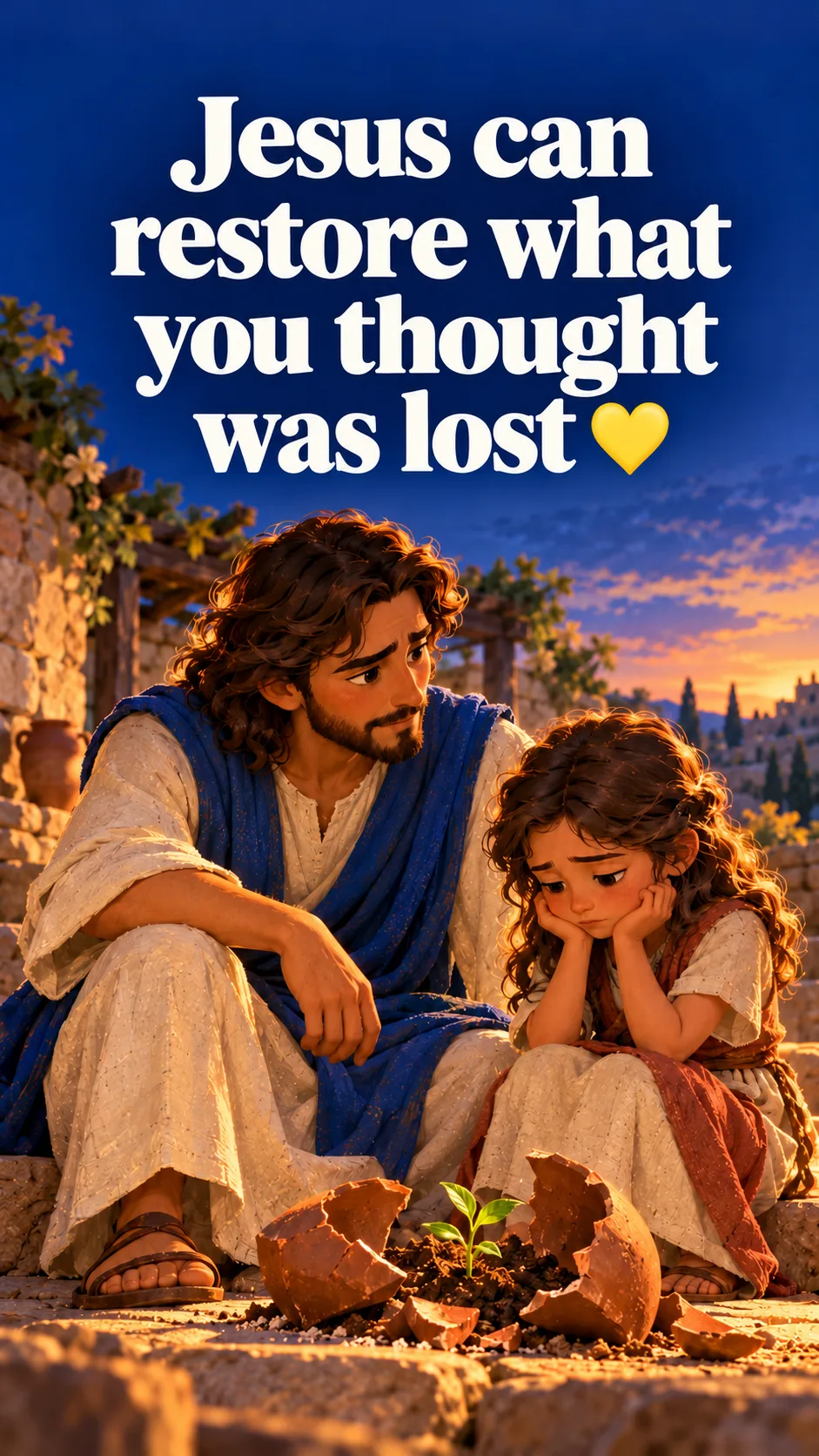 Cover image for question for Jesus Jesus can restore what you thought was lost 💛