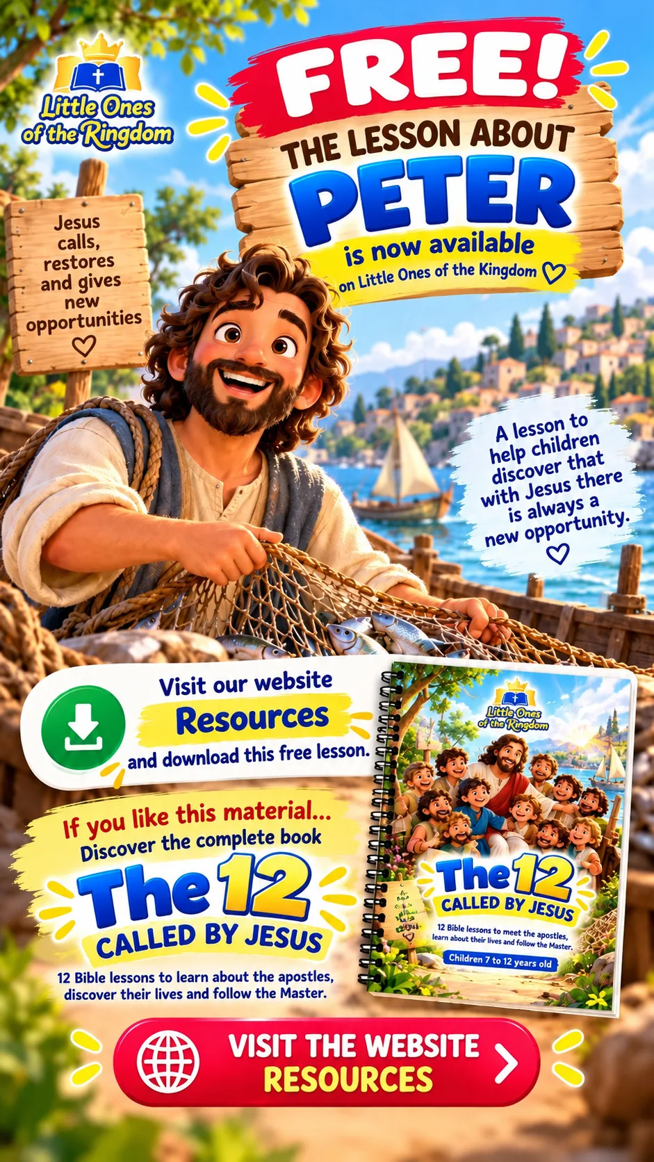 Jesus Restored Peter: Bible Activities for Children + Free PDF