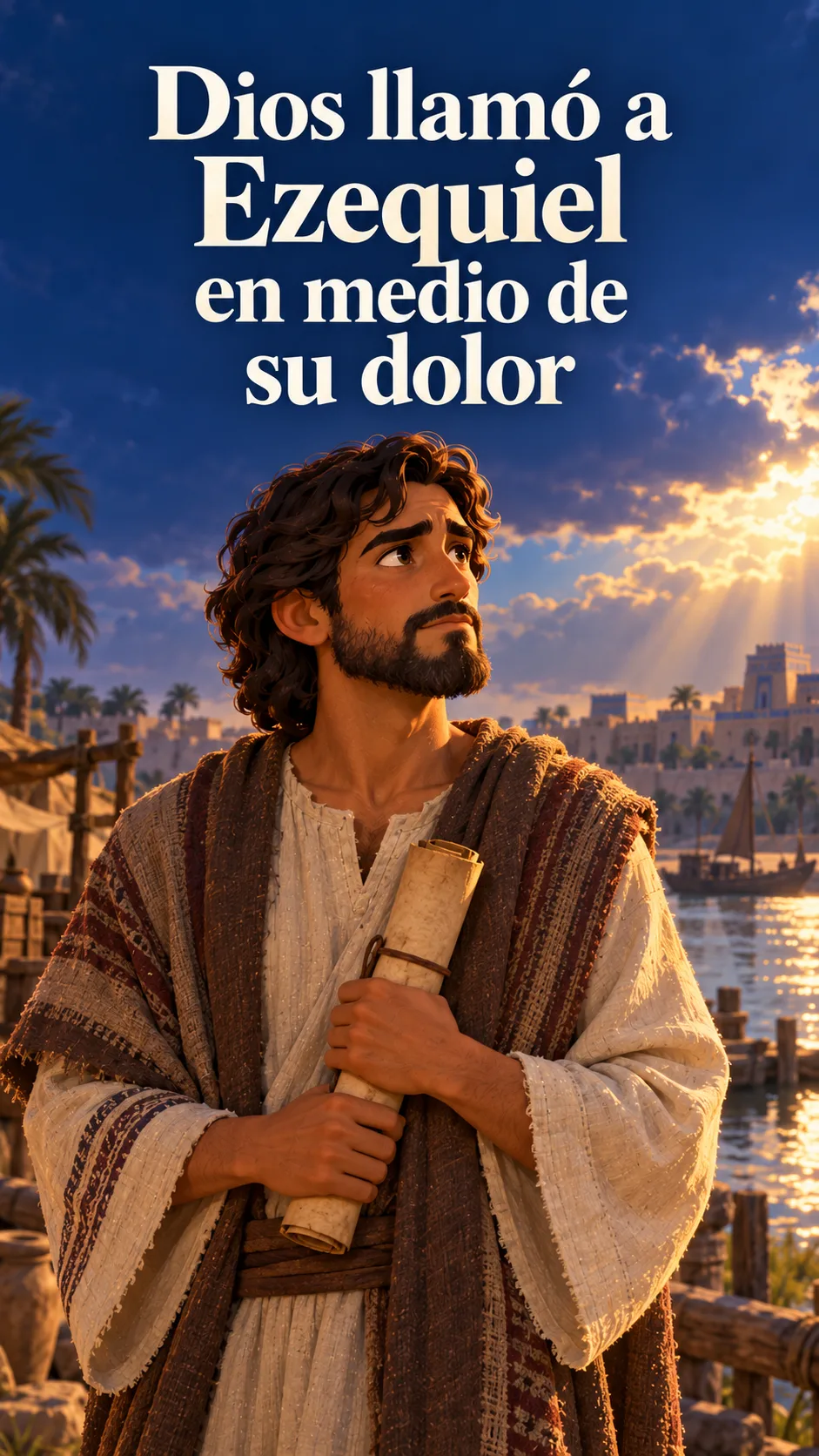 Portada de personaje bíblico Ezequiel en la Biblia: Dios lo llamó en medio del exilio