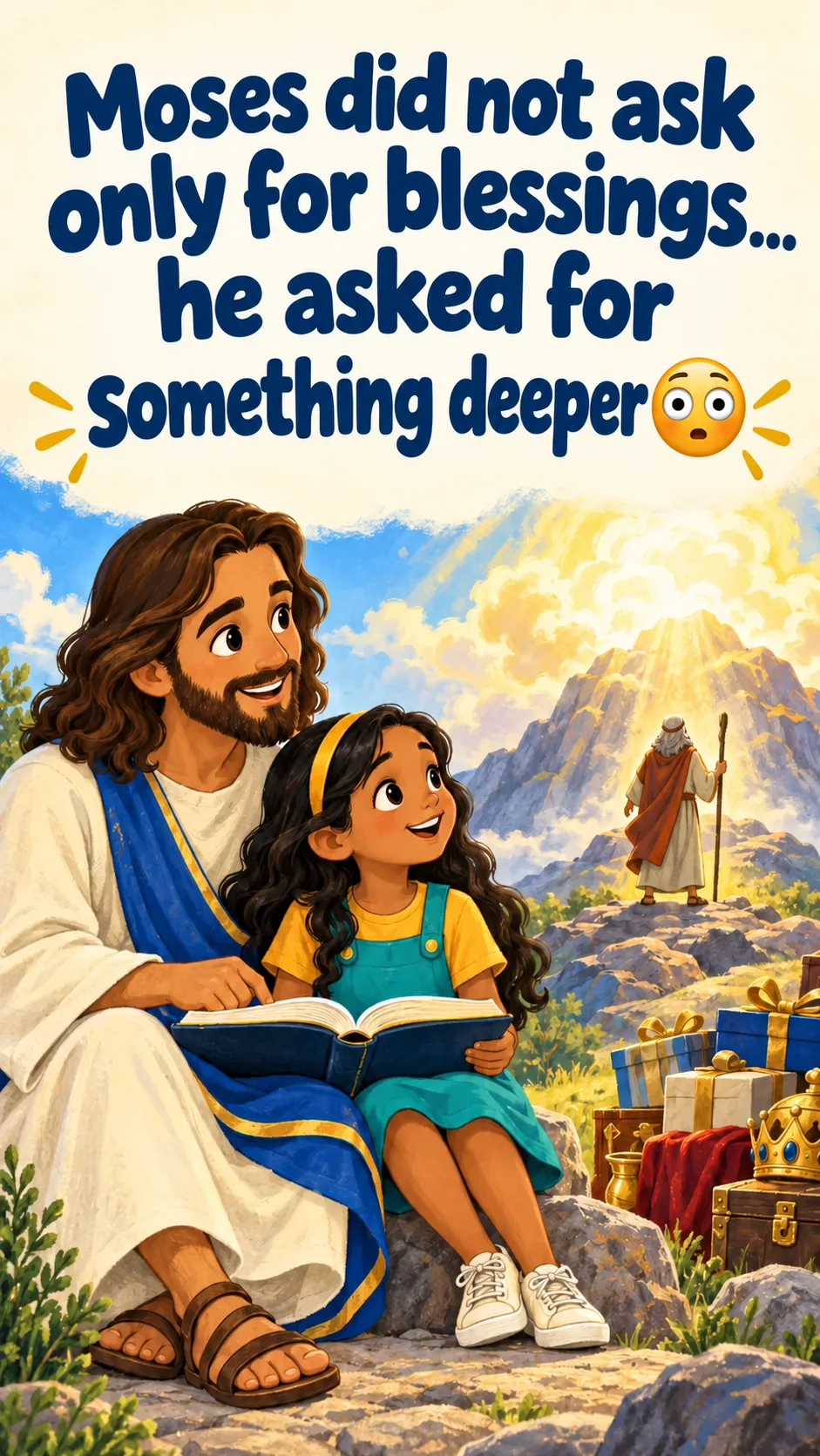 Cover image for question for Jesus Moses did not ask for blessings alone… he asked for something deeper 😳