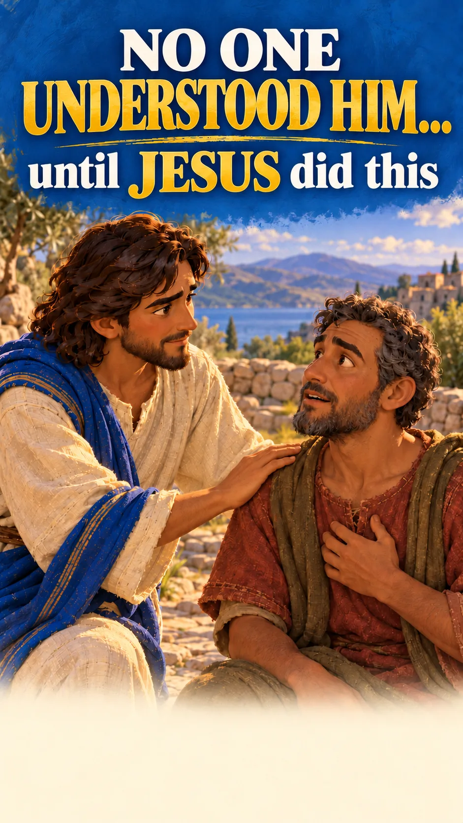 Cover image for miracle of Jesus Jesus heals a man who was deaf and had difficulty speaking