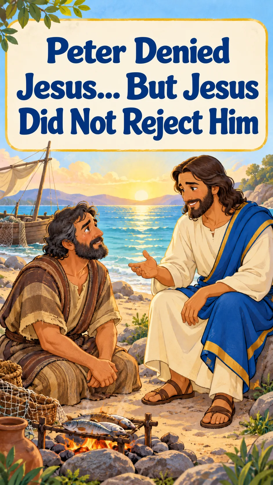 Cover image for biblical character Peter Denied Jesus… But He Did Not Reject Him