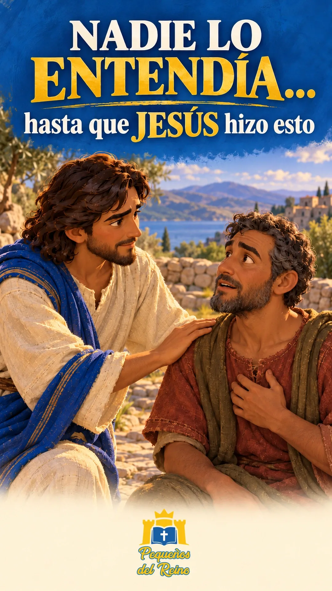 Portada de milagro de Jesús Jesús sana a un hombre sordo con dificultad para hablar