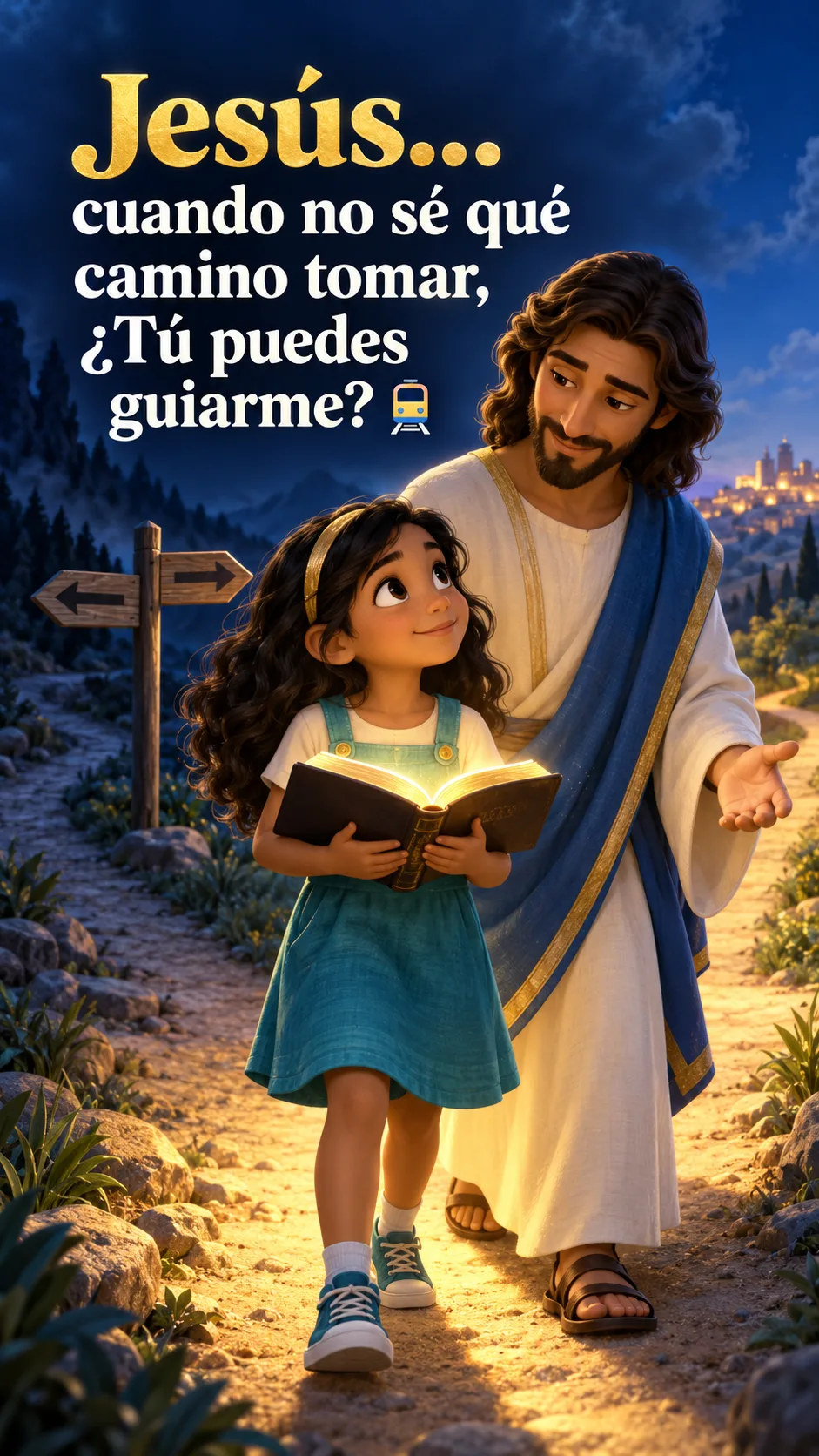 Portada de pregunta a Jesús Jesús… cuando no sé qué camino tomar, ¿Tú puedes guiarme? 🚆