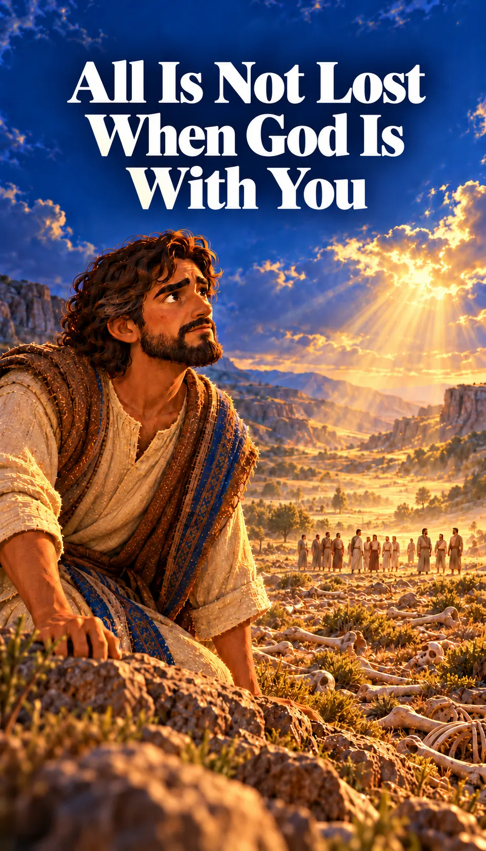 Cover image for biblical character Not all is lost when God is with you